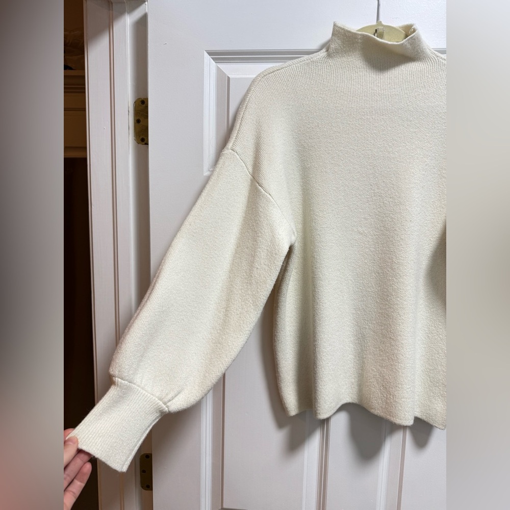 Vici Amsterdam Mock Neck Sweater in Cream - Picture 7 of 10